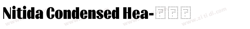 Nitida Condensed Hea字体转换 Nitida Condensed Hea字体转换